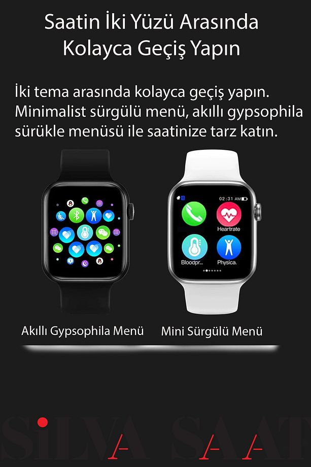Akıllı Saat S-t500+i12  Ikili Ios Android Arama Cevaplama Spor Modu En Yeni Sürüm - 2