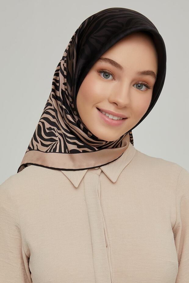 Eșarfă de mătase 8654d (sura) - 1