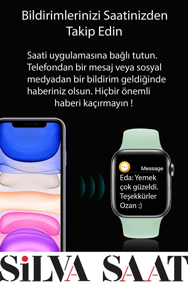 Akıllı Saat S-t500+i12  Ikili Ios Android Arama Cevaplama Spor Modu En Yeni Sürüm - 5