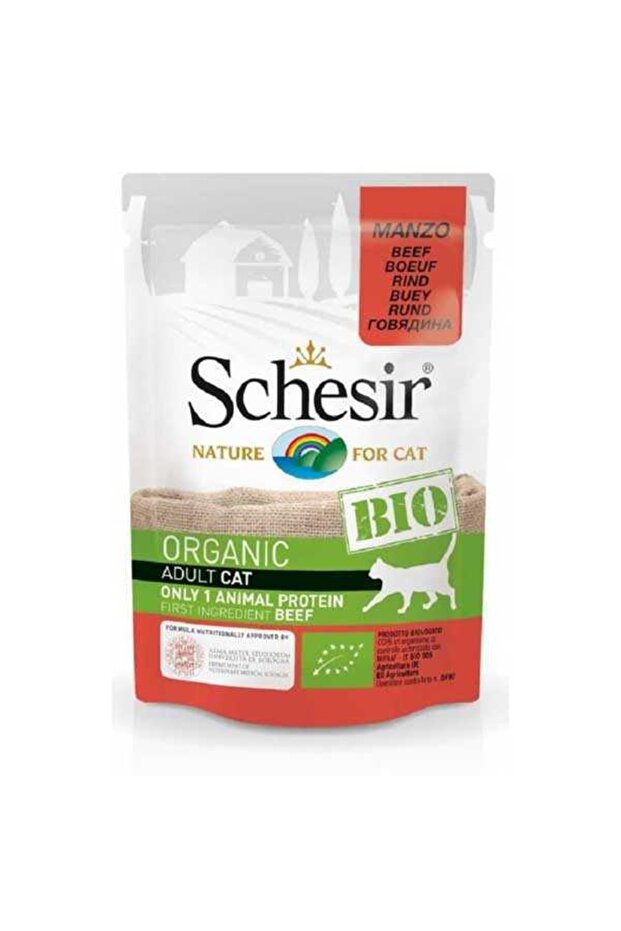 Bio Biftekli Pouch Kedi Konservesi 85gr