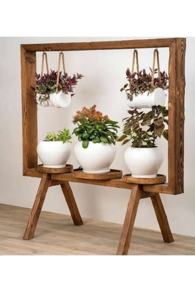 Ahşap Çiçeklik - 1