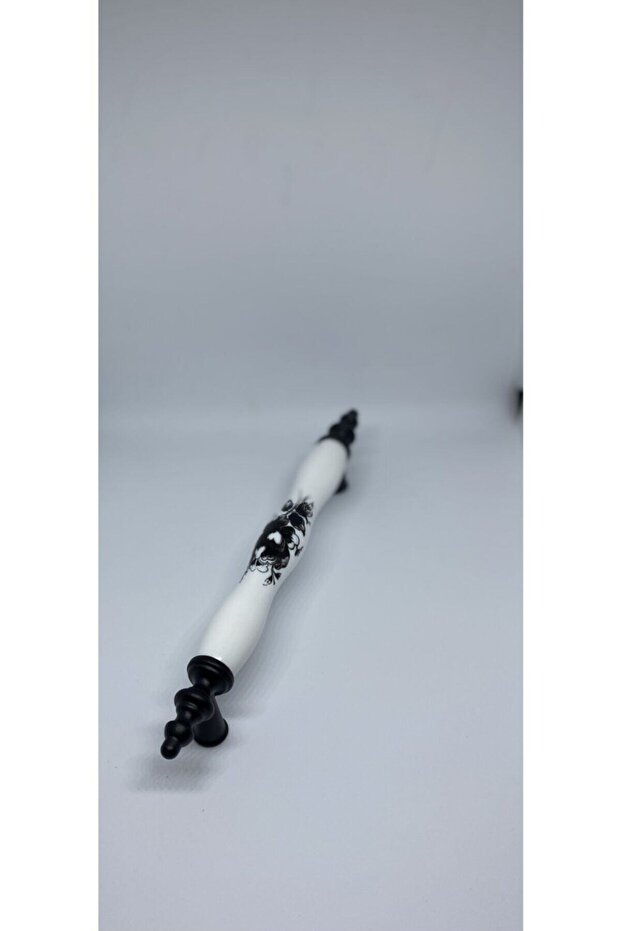 128 Mm Siyah Gül Polimer Lüks Kulp - 2