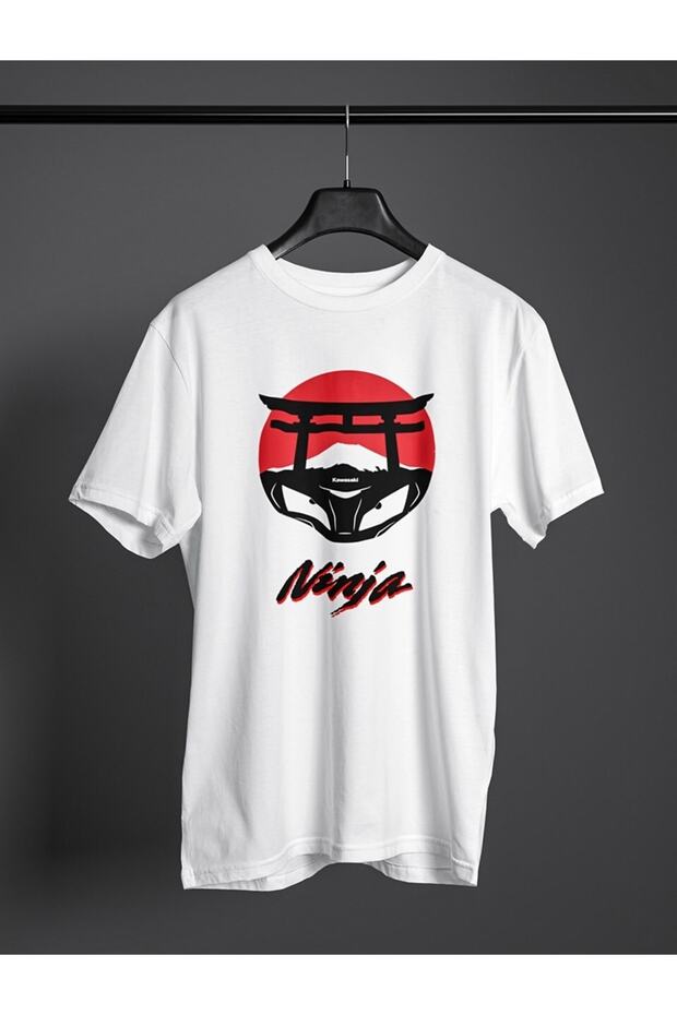 Kawasaki Ninja Motorcycle White T-shirt