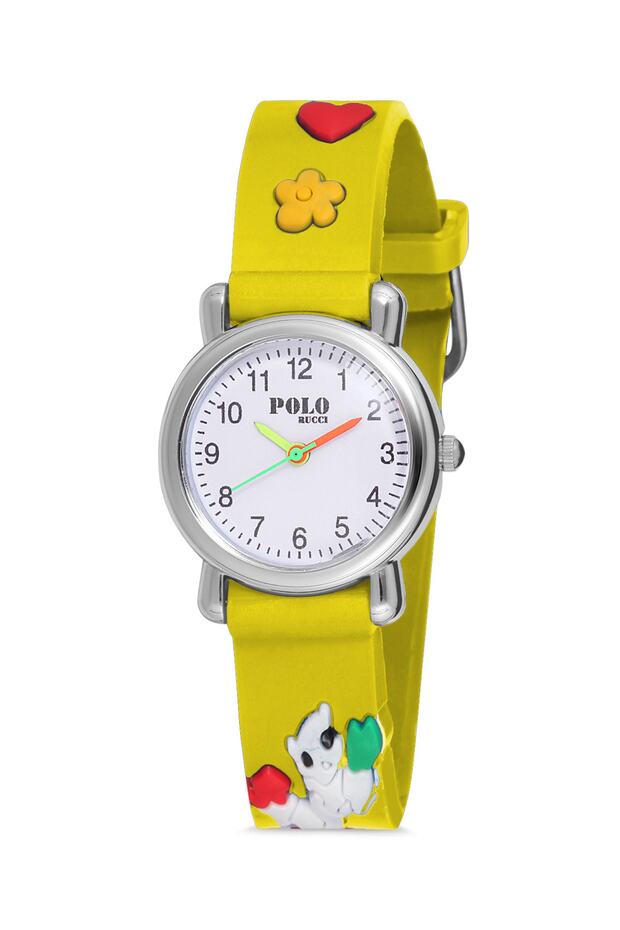 Children's Wristwatch with Figured Silicone Strap
