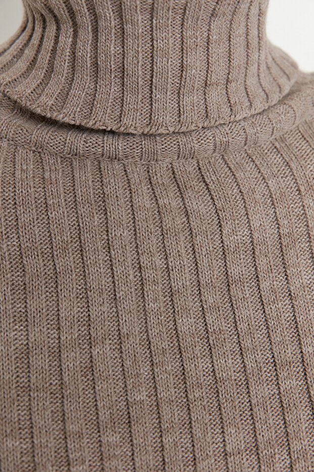 Basic-Strickpullover, cropped, braun TWOAW22KZ0223 - 5