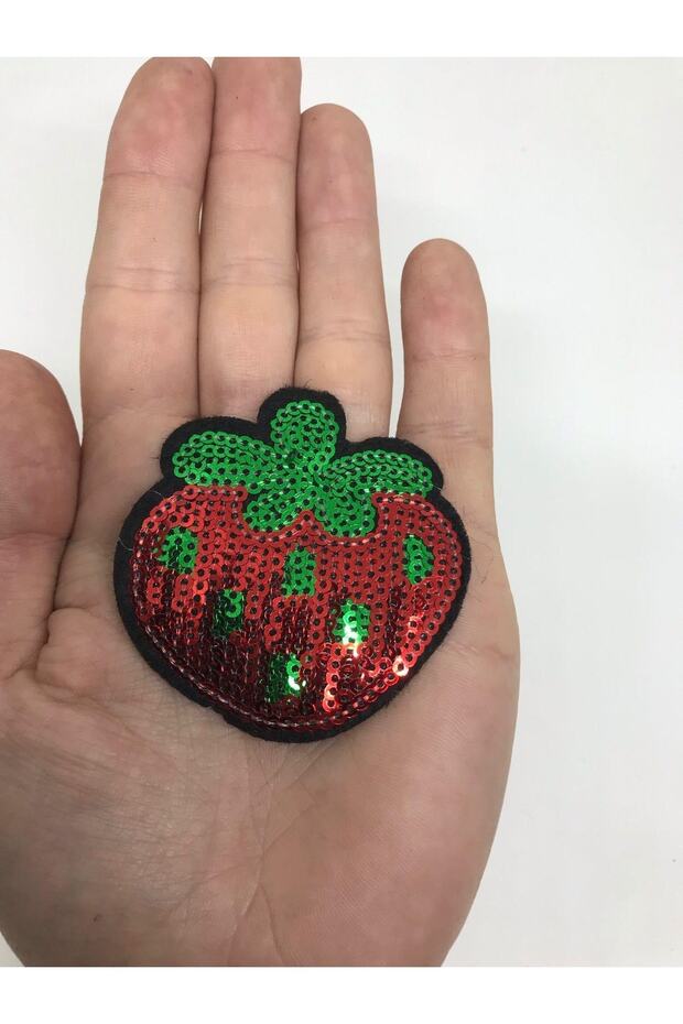 Strawberry Flake Sequin Crest - 1