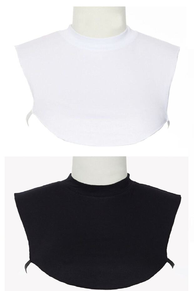 Neck Collar Black-white 2 Pieces