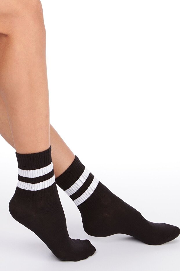 Circle Themed Socks - Black