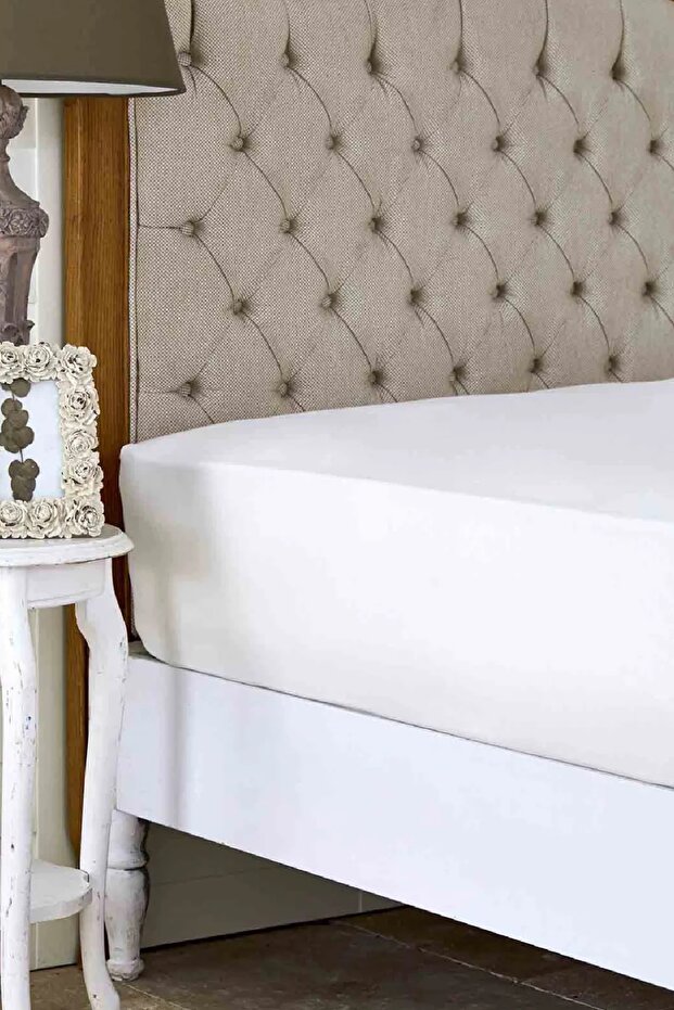 Ecru 100% Cotton Double Flat Sheet 240 cm X 260 cm