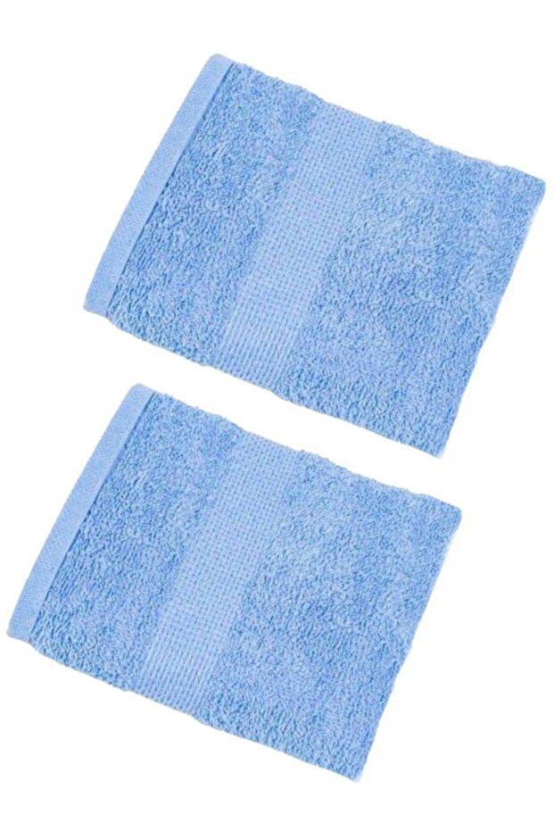 2 Pieces Blue Color Bath Towels