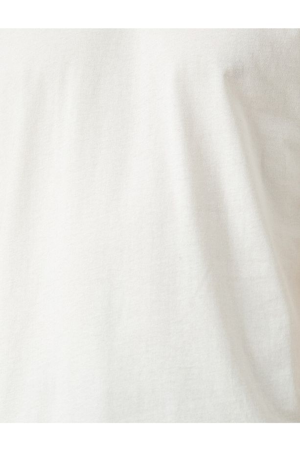 Regular Fit Bisiklet Yaka Basic Tişört - 6
