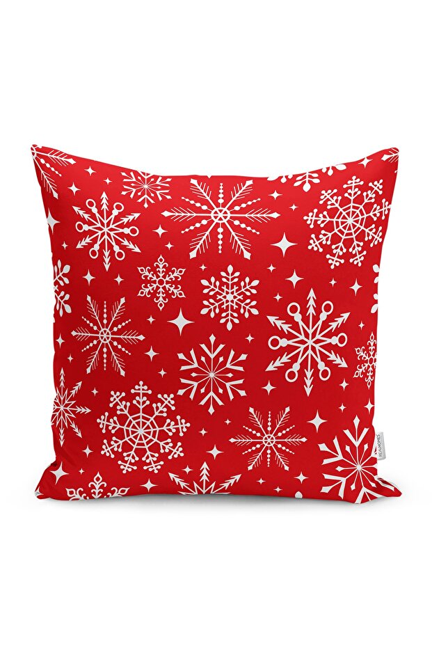 Christmas Themed Snowflakes Special Design Suede Pillow Cushion Cover