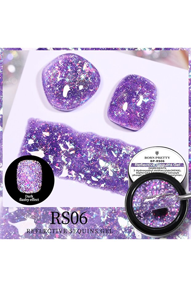 Reflectıve Squıns Gel (reflektörlü Simli Pullu ) 5 Ml - 3