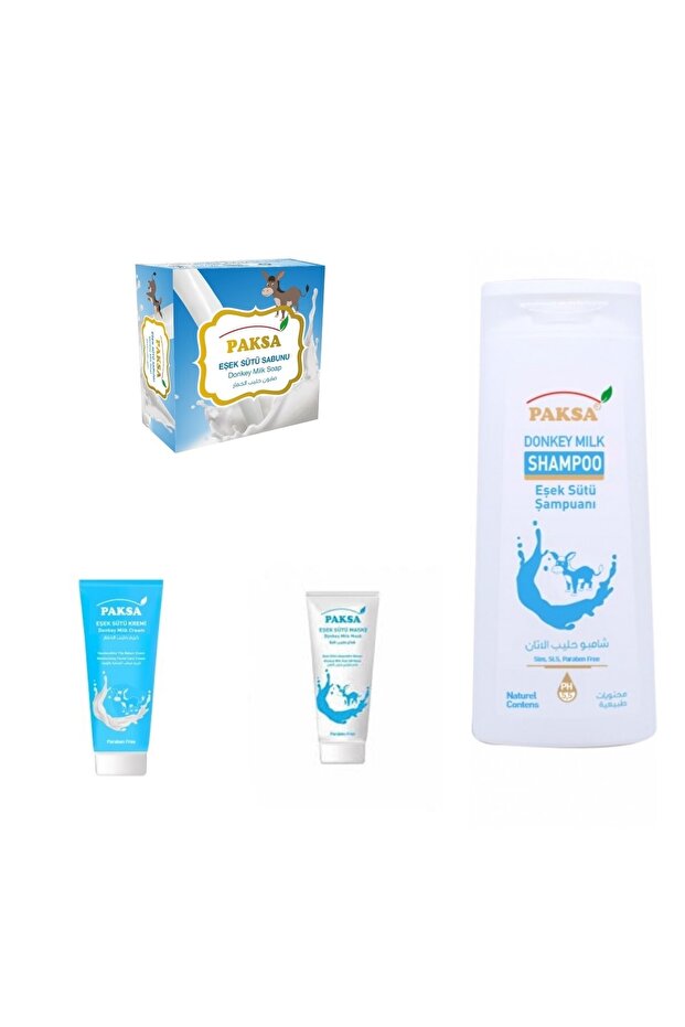 Donkey Milk Series Cream-mask-shampoo-soap Set of 4