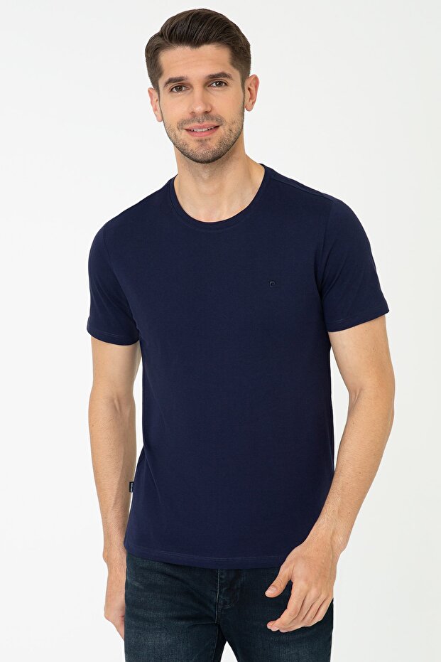 Men's Navy Blue T-Shirt G021Gl011.000.1431715