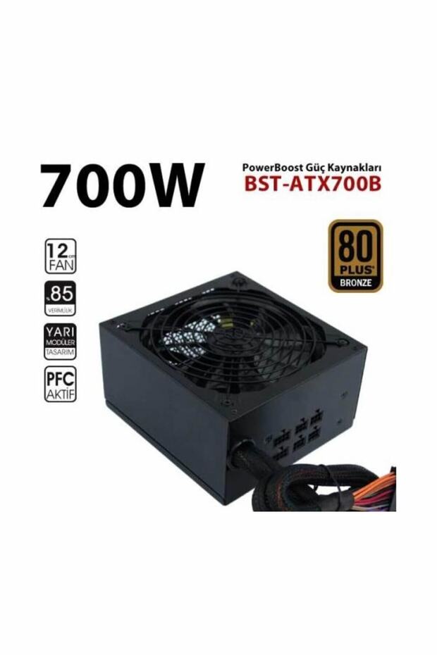 700w 12cm Fan 80+ Bronze A/pfc Siyah Atx Psu (bst-atx700b) - 1