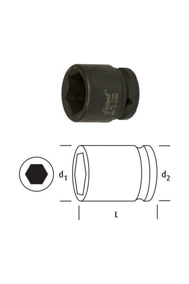 3/4'' Air Socket Short 36 mm