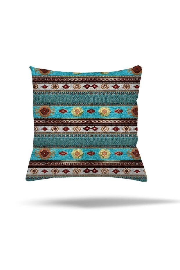 Ethnic Bird Heart Leaf Butterfly Patterned Hidden Zippered Pillow Case