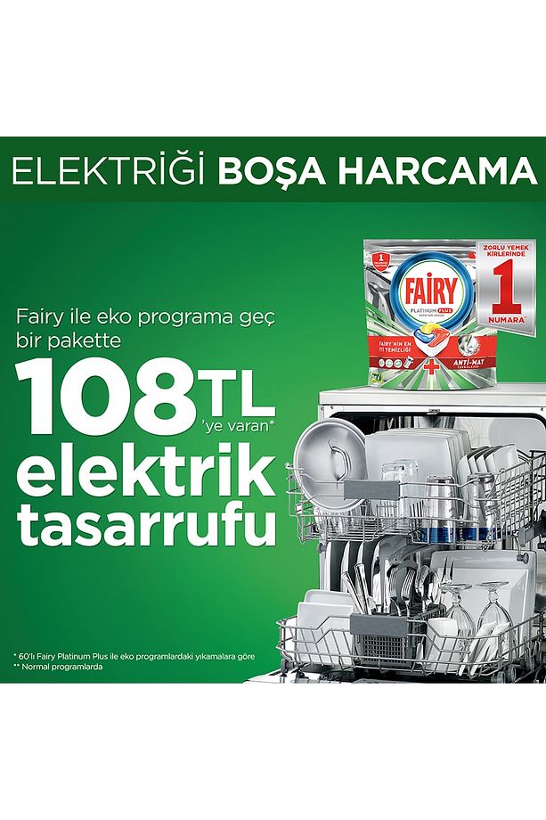 Platinum Plus 100 Yıkama Bulaşık Makinesi Deterjanı Tableti / Kapsülü - 3