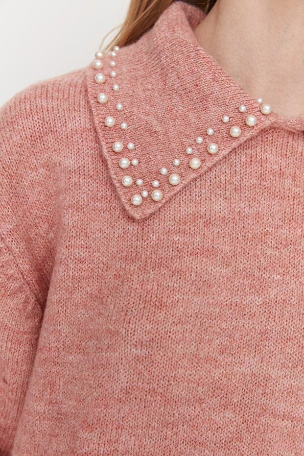 Rosa Strickpullover - 4