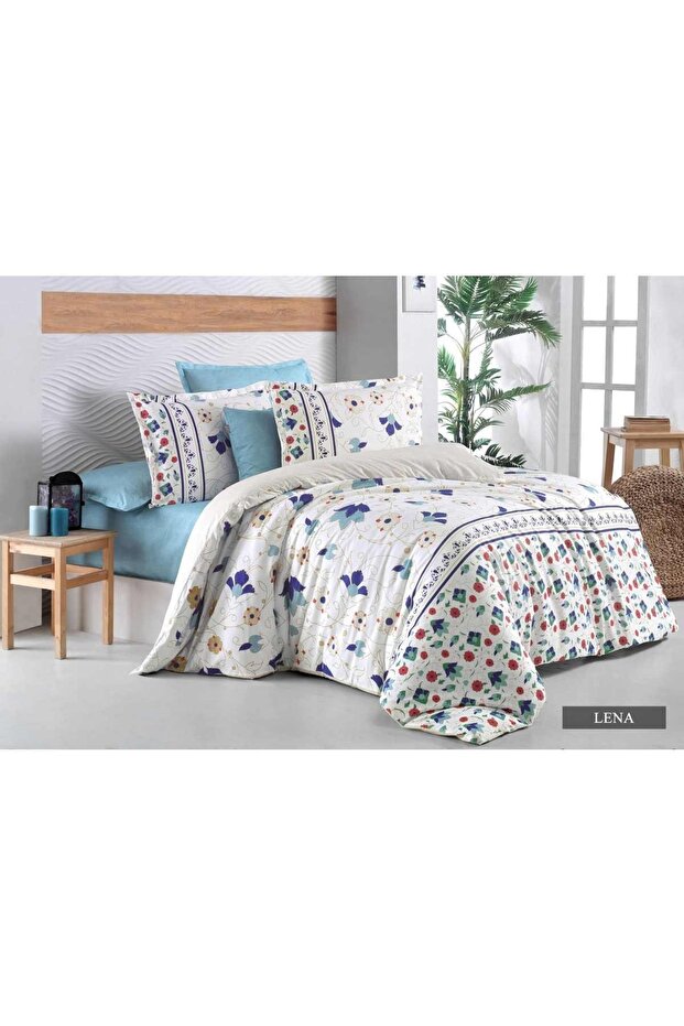 Lena Bazaar Ranforce Duvet Cover Set Double