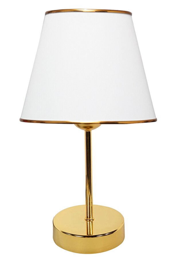 Class Gold Metal Lampshade White - 1