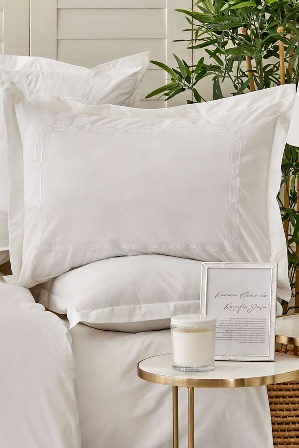 White Collection Nimes %100 Pamuk Çift Kişilik Nevresim Takımı - 2