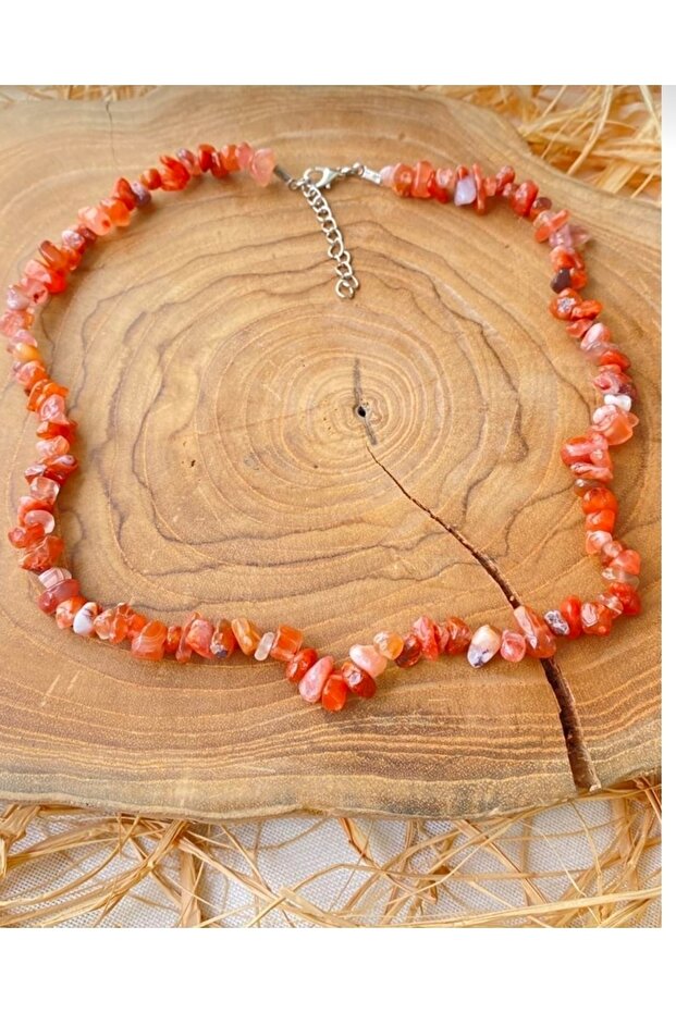 Agates natural broken stone necklace