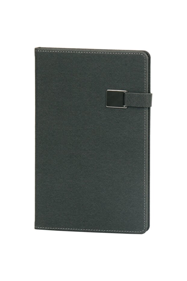 Thermo Leather Denim Undated Notebook Edge Painted