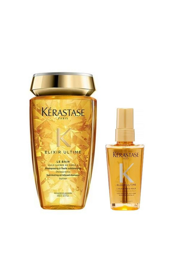 Elixir Ultime Le Bain Şampuan 250 Ml  L'huile Originale Bakım Yağı 50 Ml Deneme Boyu - 1