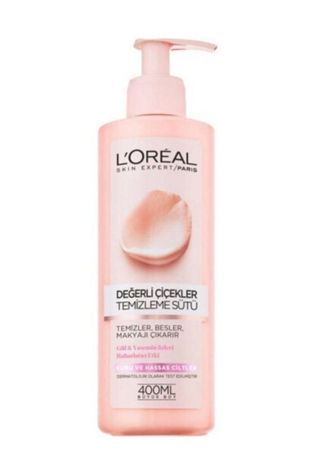 Değerli Çiçekler Kuru Ve Hassas Ciltler Için Yüz Temizleme Sütü 400 Ml 3600523449347 - 1