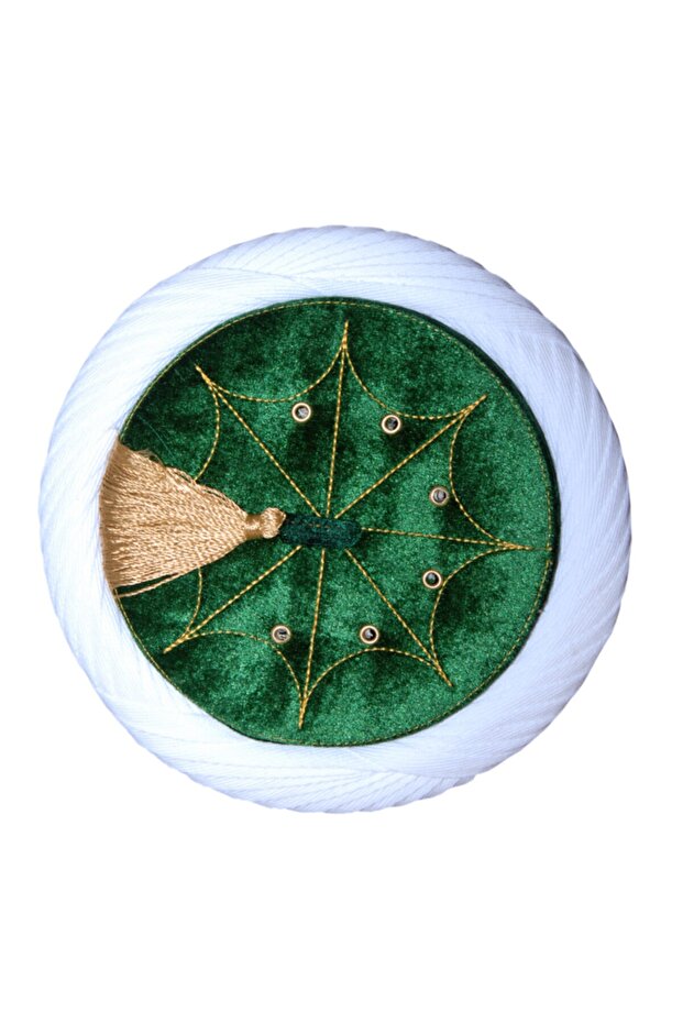 Lüks Sarık,yeşil Sarık,fes,takke,cami,cami Malzemeleri,cübbe S019 - 2