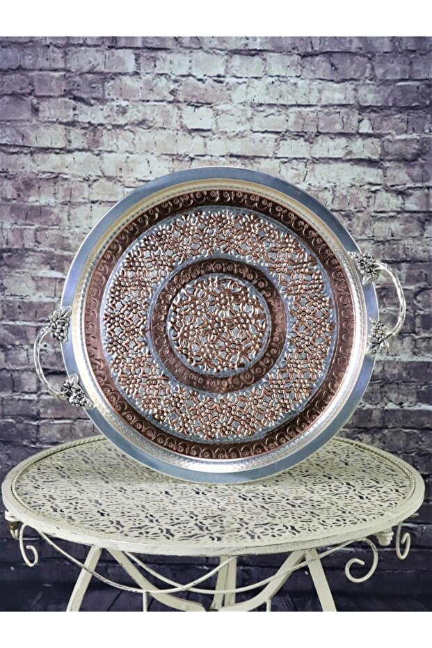 Miray Bakır Tepsi 36 Cm - 3