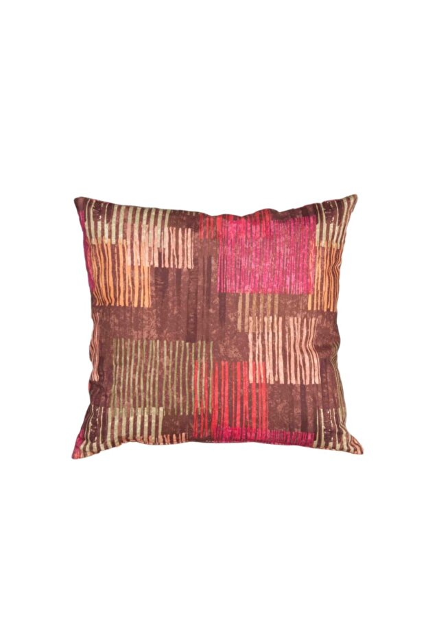 Patterned Square Throw Pillow - 1