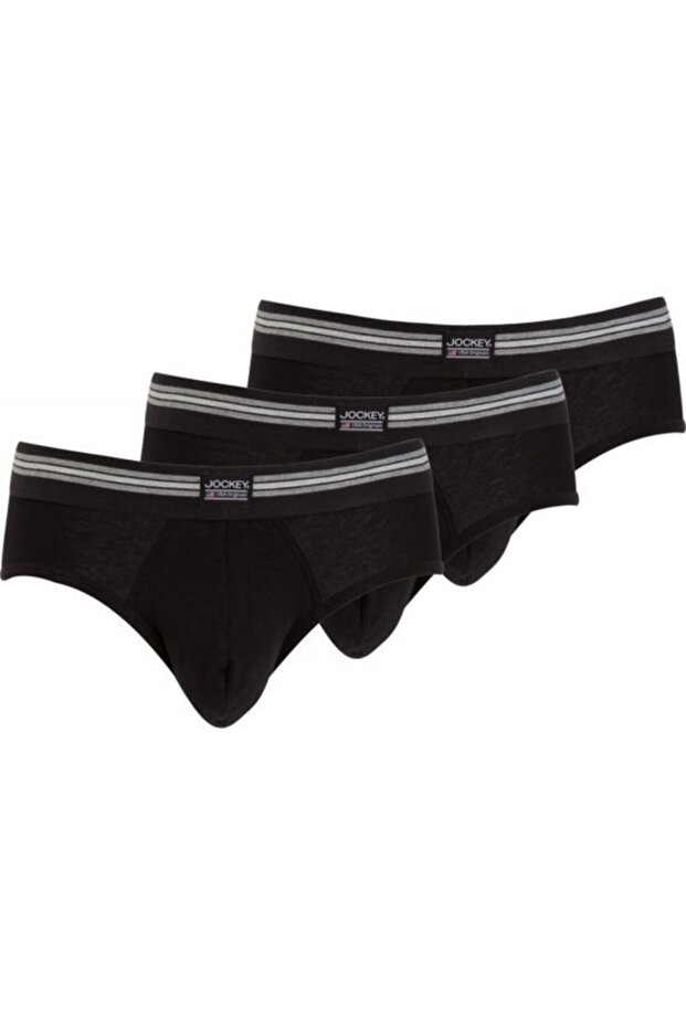 ® Cotton Stretch Slip 3 Pack / Black