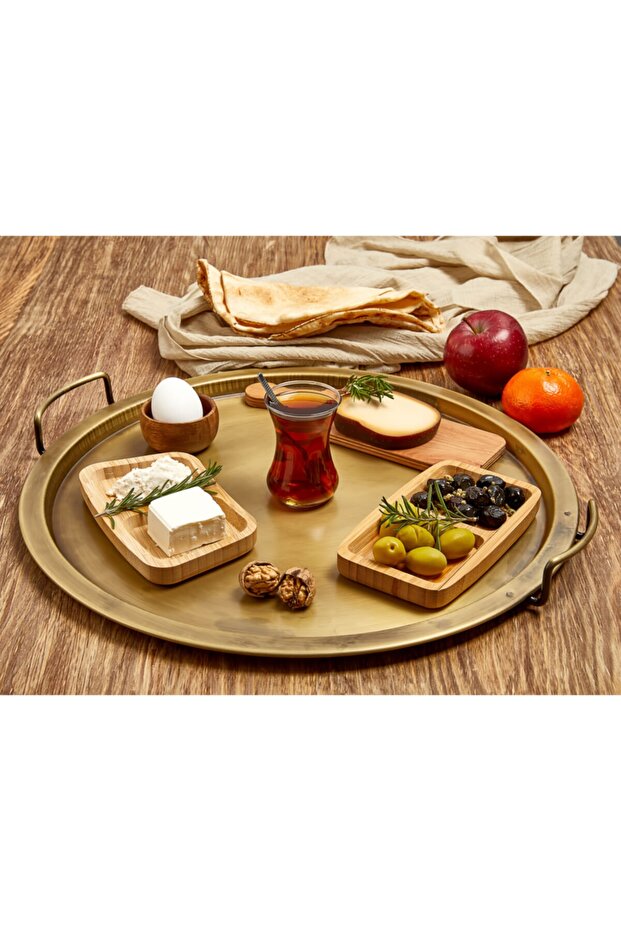 Round Gold Tray 49 cm