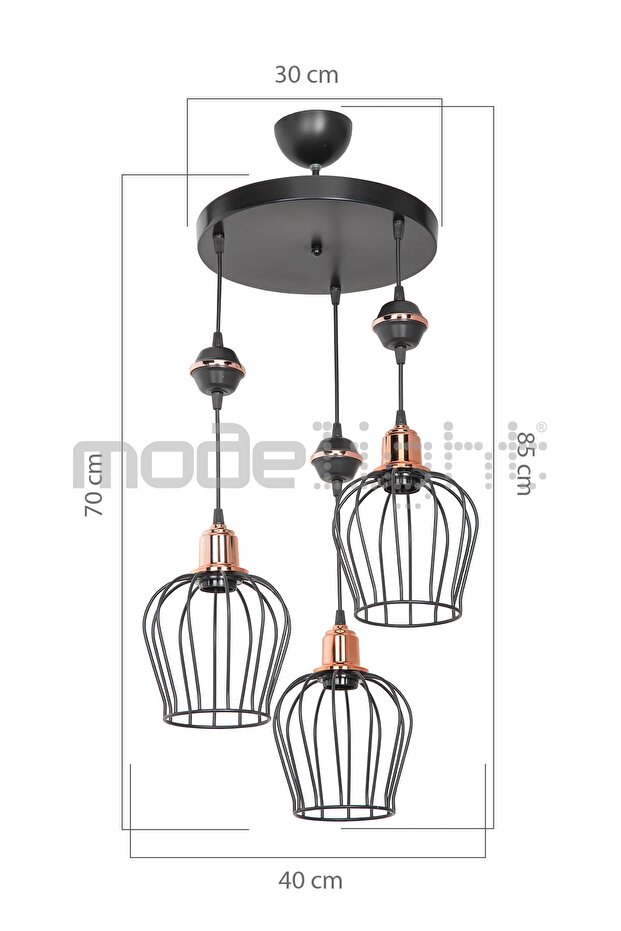 Akses Küre / Karo 3lü Lena Avize - 4