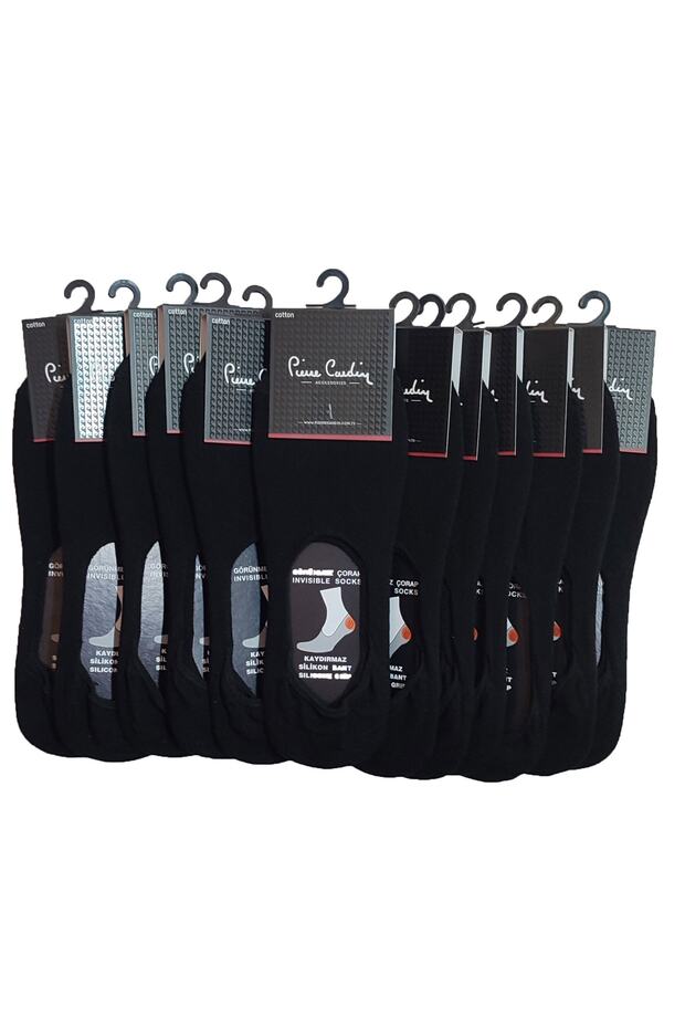 Feluka Invisible Men's Socks 12 Pack Black