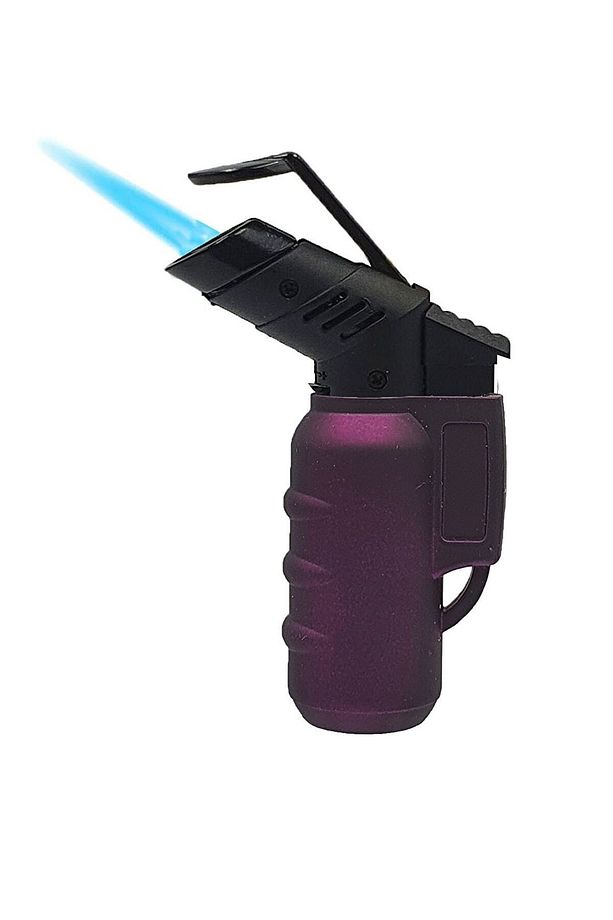 1300 C Turbo Torch Tek Pürmüz Mor Renk Çakmak - 1