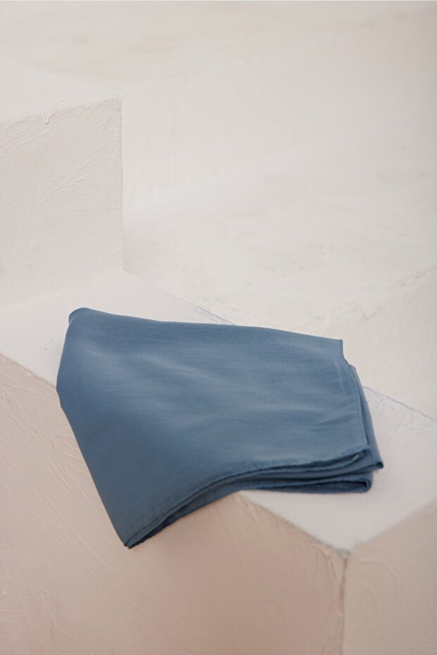 Cotton Cut Fiber Stitched Cheesecloth Petrol Blue