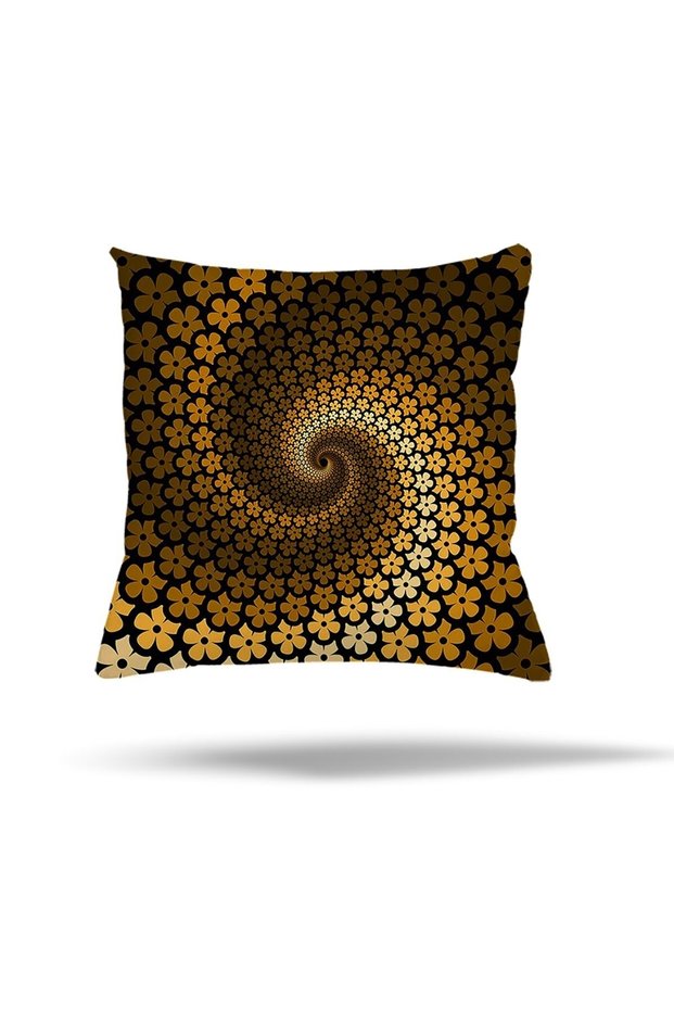 Floral Patterned Throw Pillow Cover with Hidden Zipper - Sofa Pillow Cover