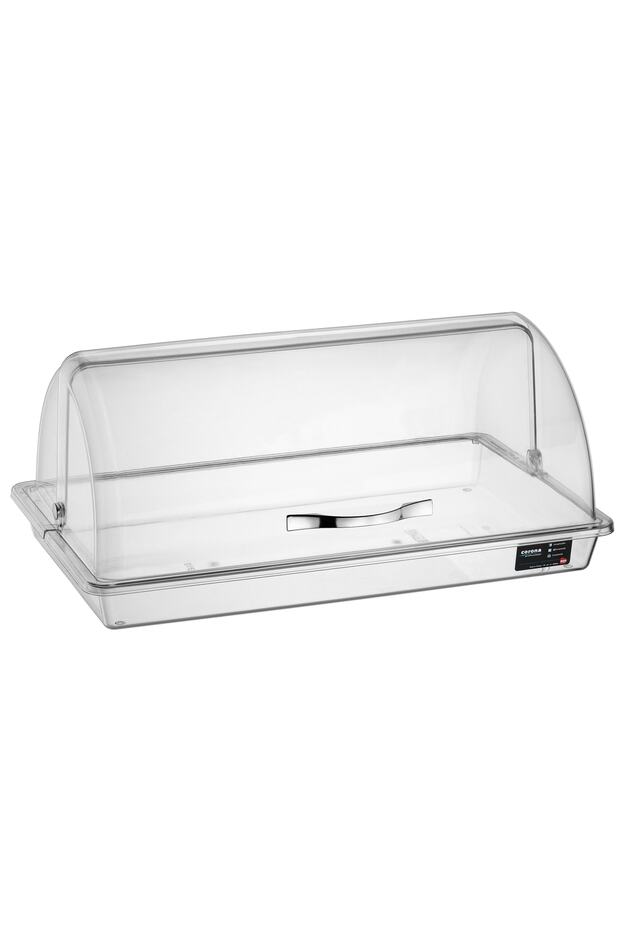 Bora Plastic Openable Lid Bell Jar Corner Set Deep Tray PC Bo020