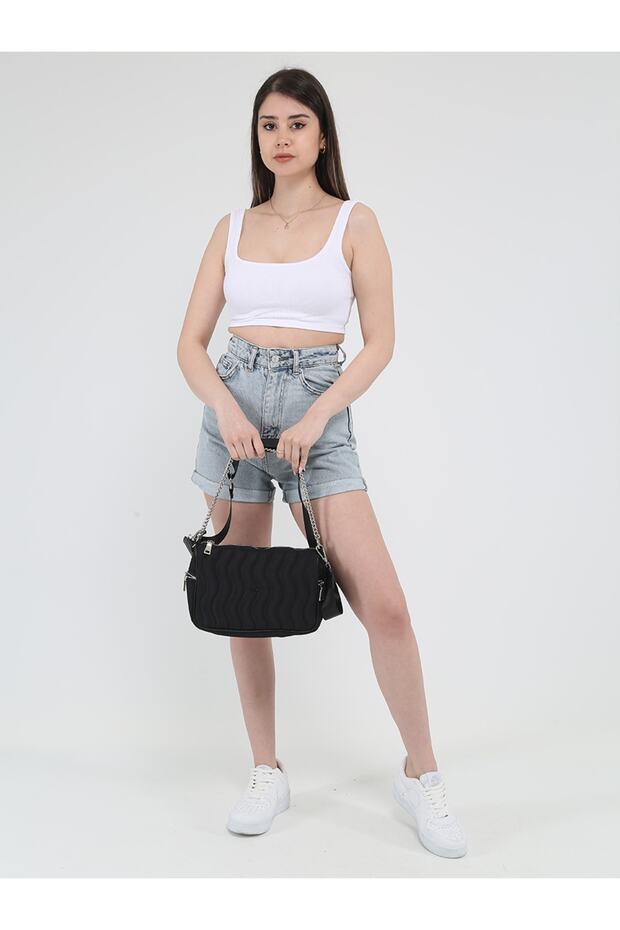 Siyah Bondit Çapraz Çanta - 2