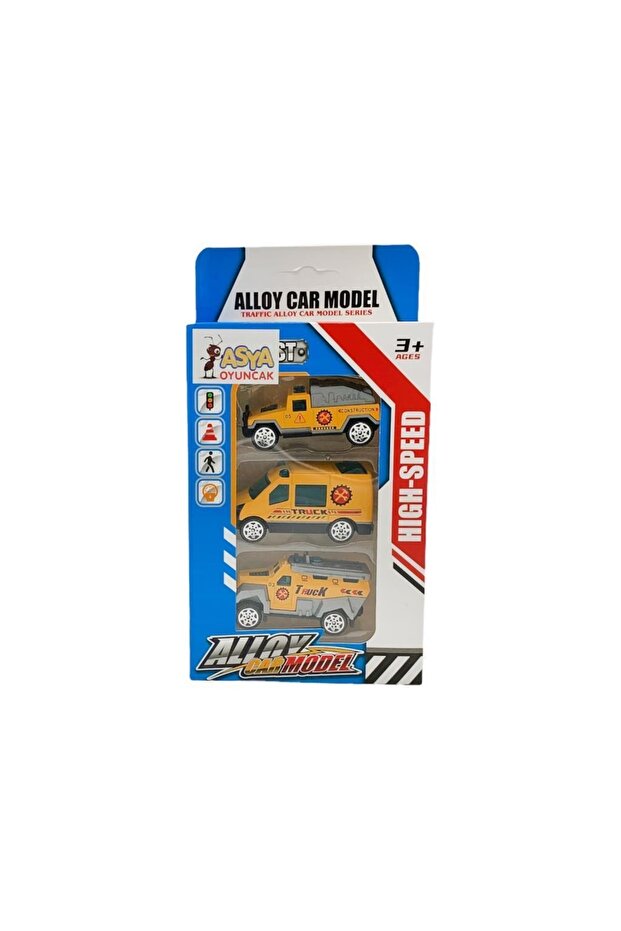Toy 3Pcs Metal Die-Cast Construction Toy Tools