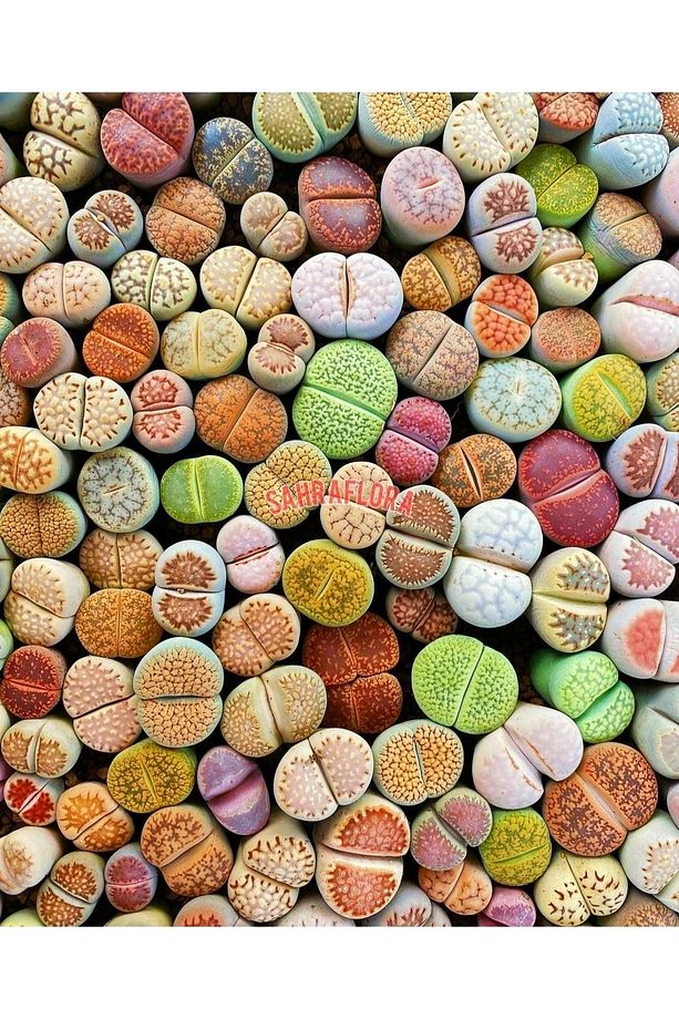 Kaktüs - Taş Kaktüs - Lithops ( Karışık 20'li Yetişkin Set ) - 1