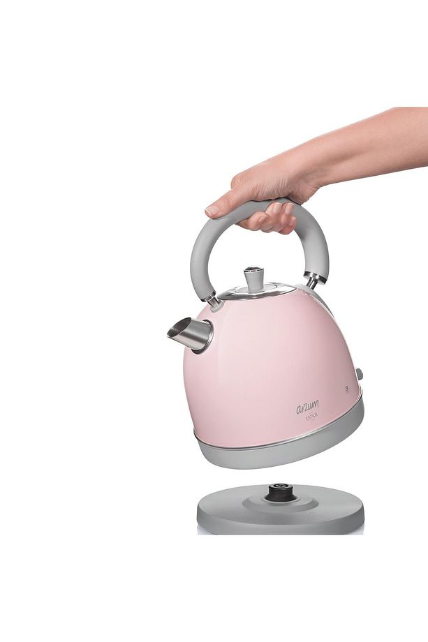 AR3048 Estilo Pembe 2200 W 1.8 lt Çelik Kettle - 6