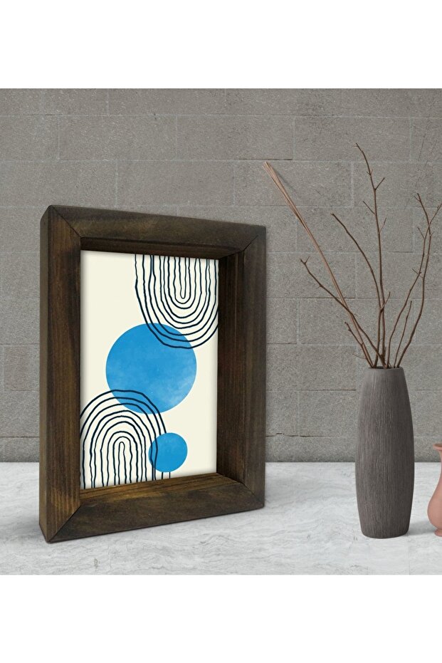 هدية ديكور إطار من الخشب الصلب الطبيعي 15x20 سم-55