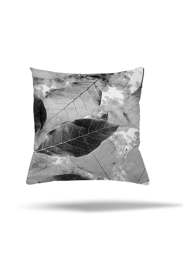 Marble Leaf Pattern Hidden Zippered Pillow Case Throw Pillow Case Seat Pillow Case