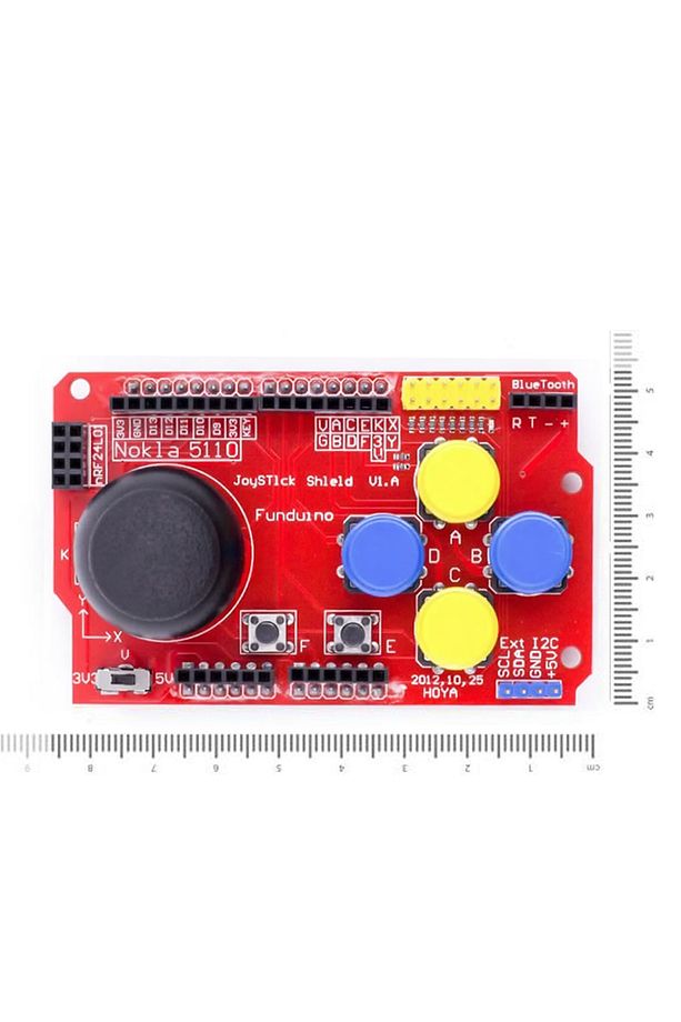 Arduino Joystick I2c Ps2 Nrf24l01 Nokia 5110 Bluetooth Shield - 2