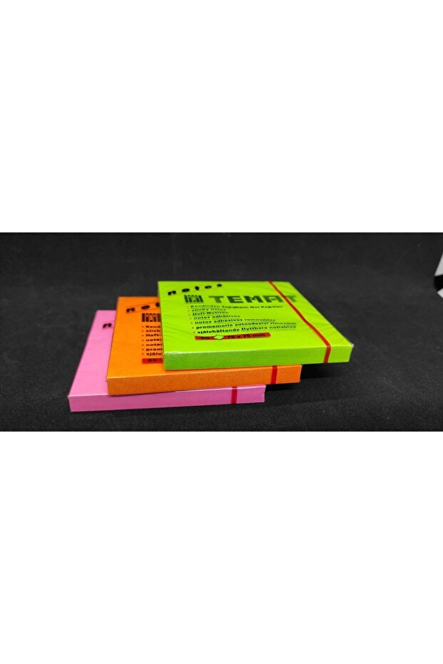 80 ورقة ورق ملاحظات لاصق 3 ألوان 75x75 ملم